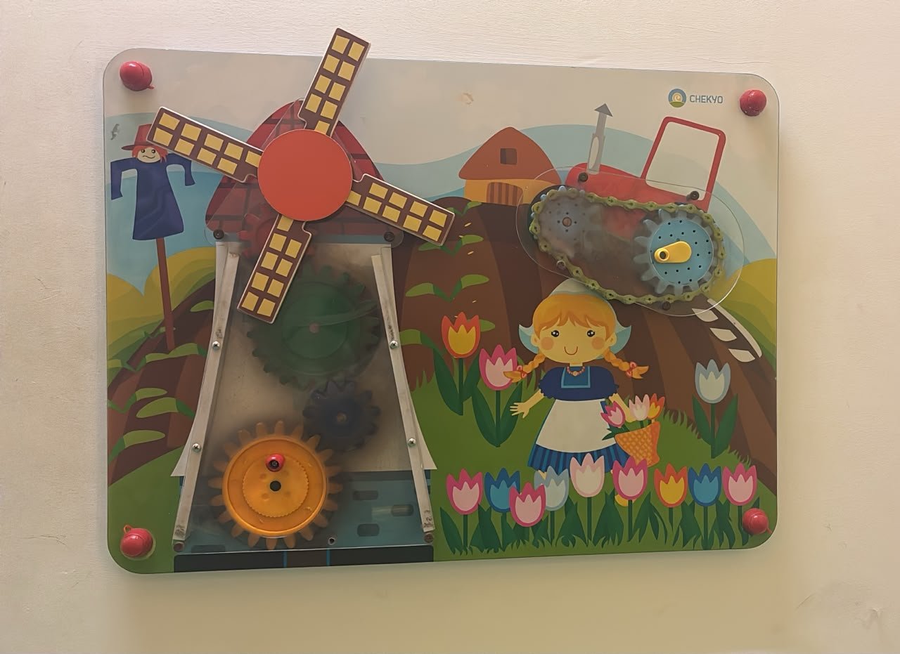 An interactive activity area at Happy Kydz